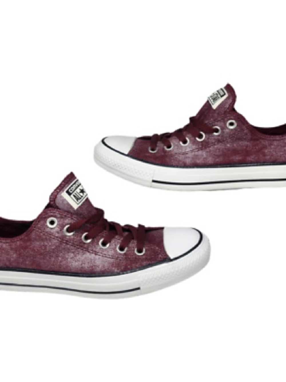 Converse Chuck Taylor All Star Low Top Sneaker in Burgundy Acid Wash